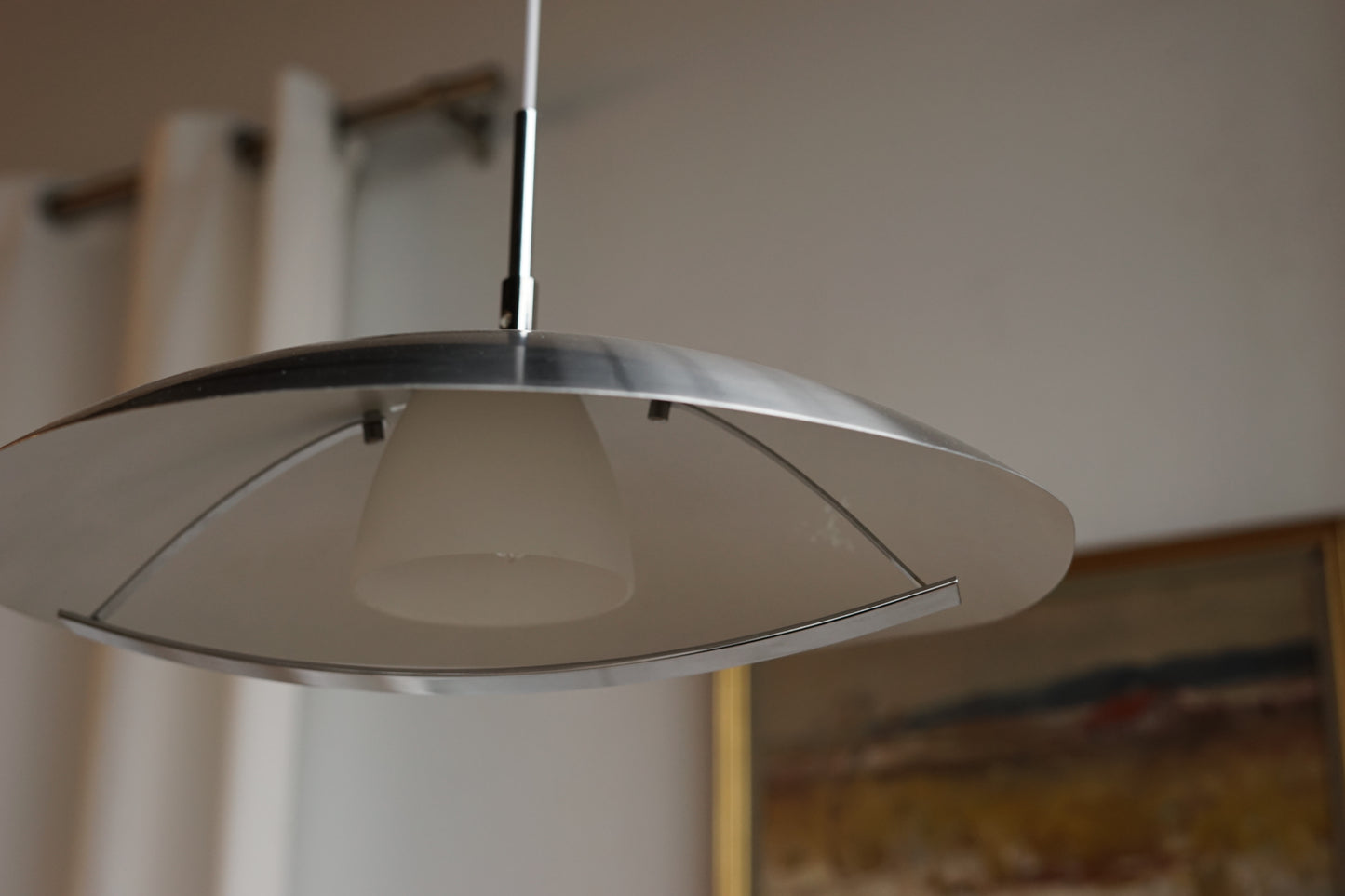 丹麥 金屬 銀色碟形吊燈