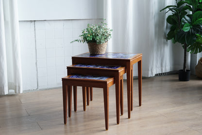 丹麥 星空 瓷磚 三連桌