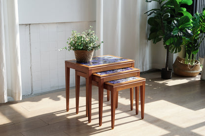 丹麥 星空 瓷磚 三連桌