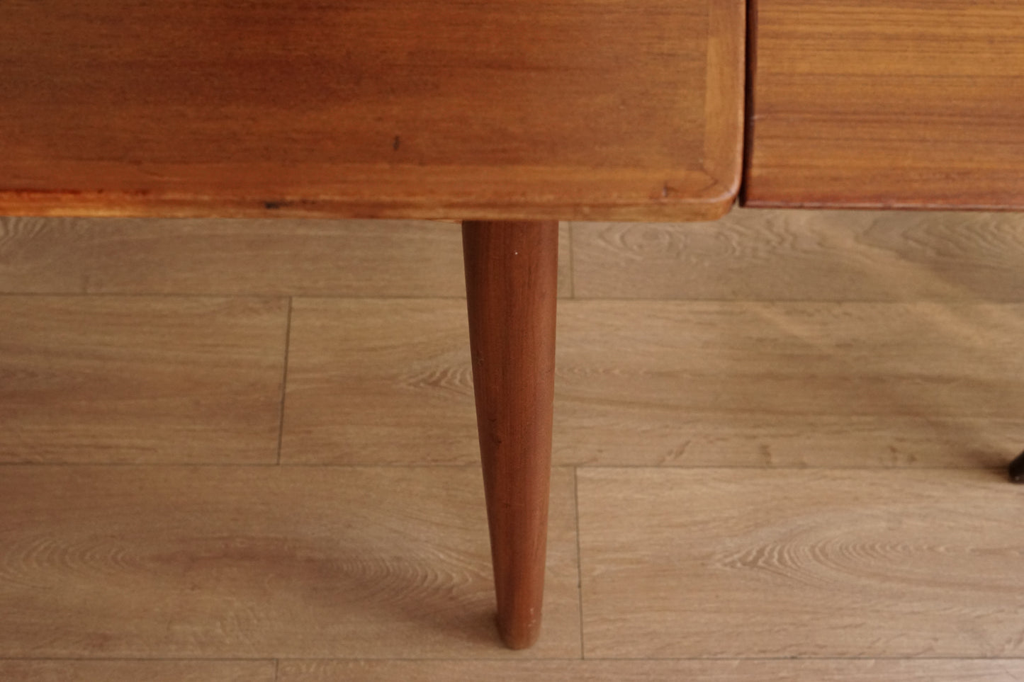 丹麥 柚木 雙向 延伸餐桌