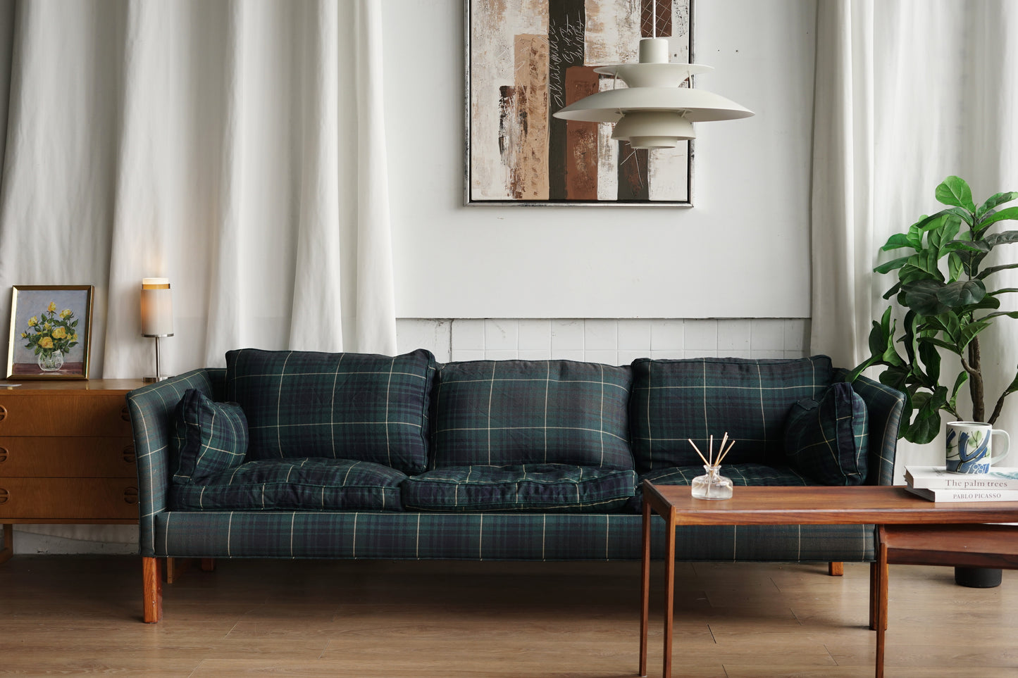 Arne Norell 三人沙發 格紋布款（Cromwell）