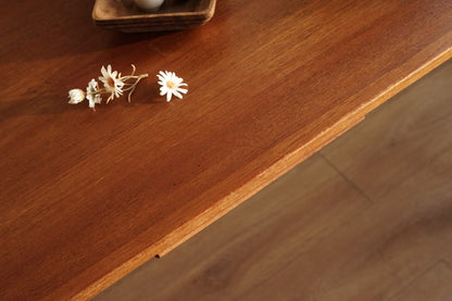 丹麥 柚木 雙向 延伸餐桌