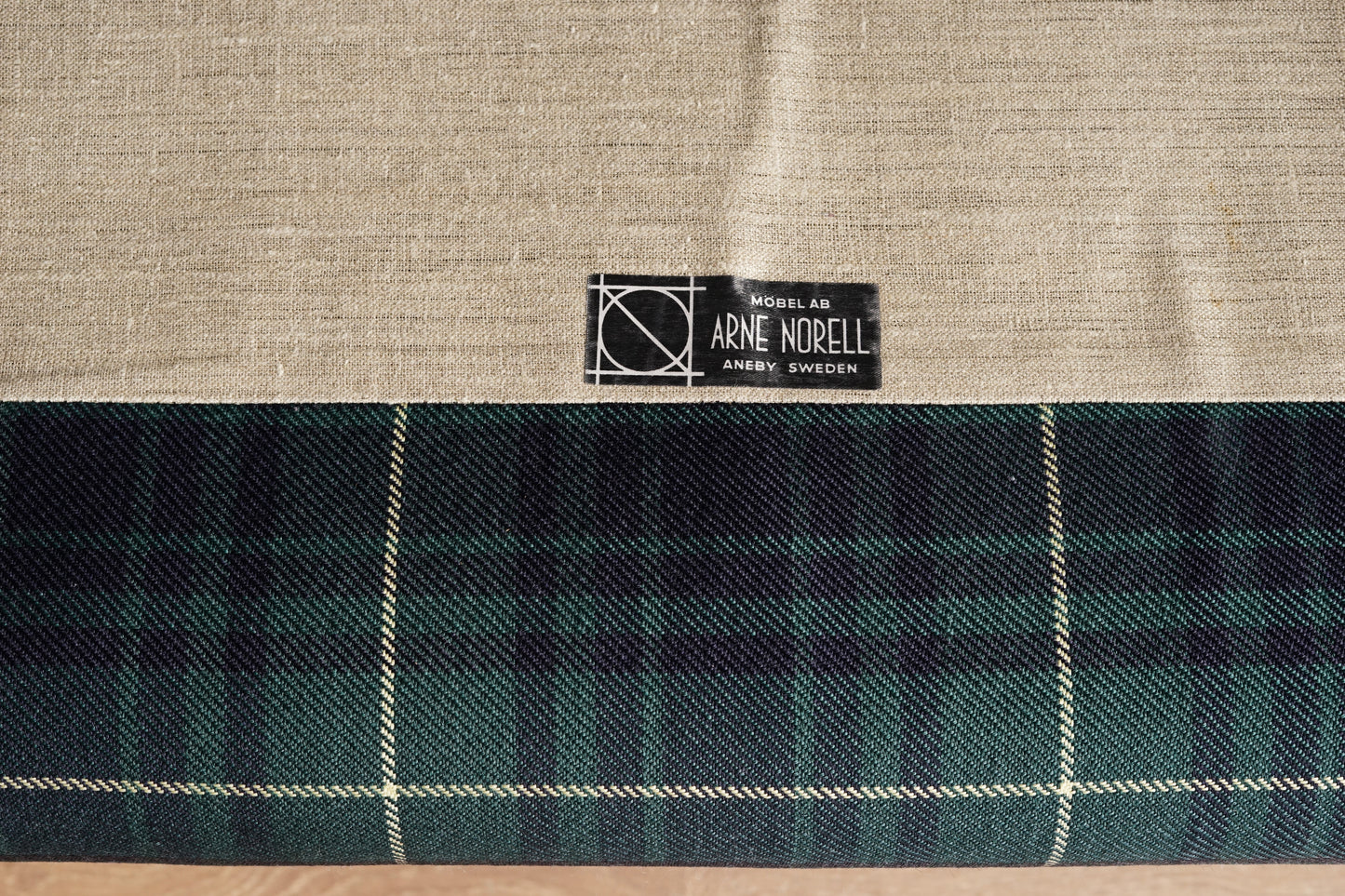 Arne Norell 三人沙發 格紋布款（Cromwell）