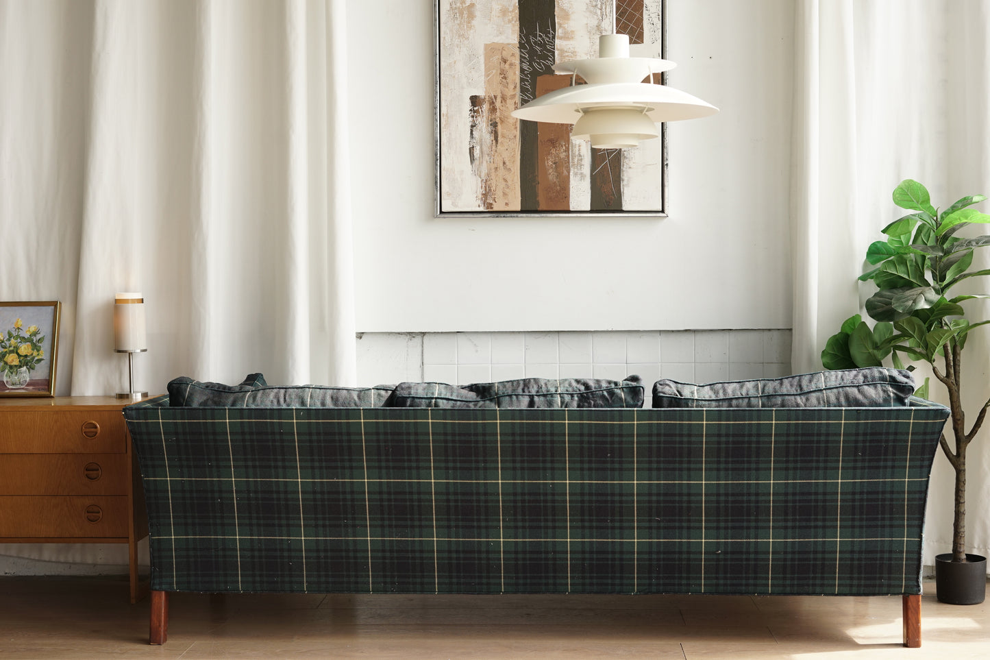 Arne Norell 三人沙發 格紋布款（Cromwell）