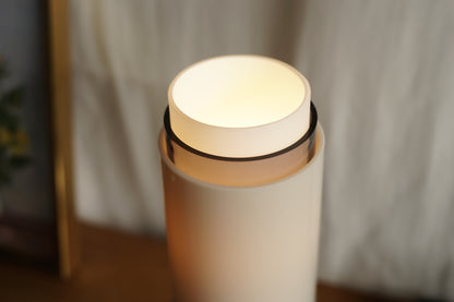 丹麥 Penlau Lamper 雙層圓筒 白色 桌燈