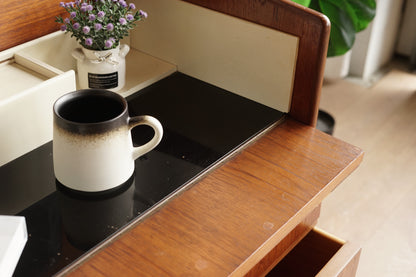 丹麥 柚木 上掀鏡 梳妝/收納櫃