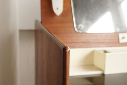 丹麥 柚木 上掀鏡 梳妝/收納櫃