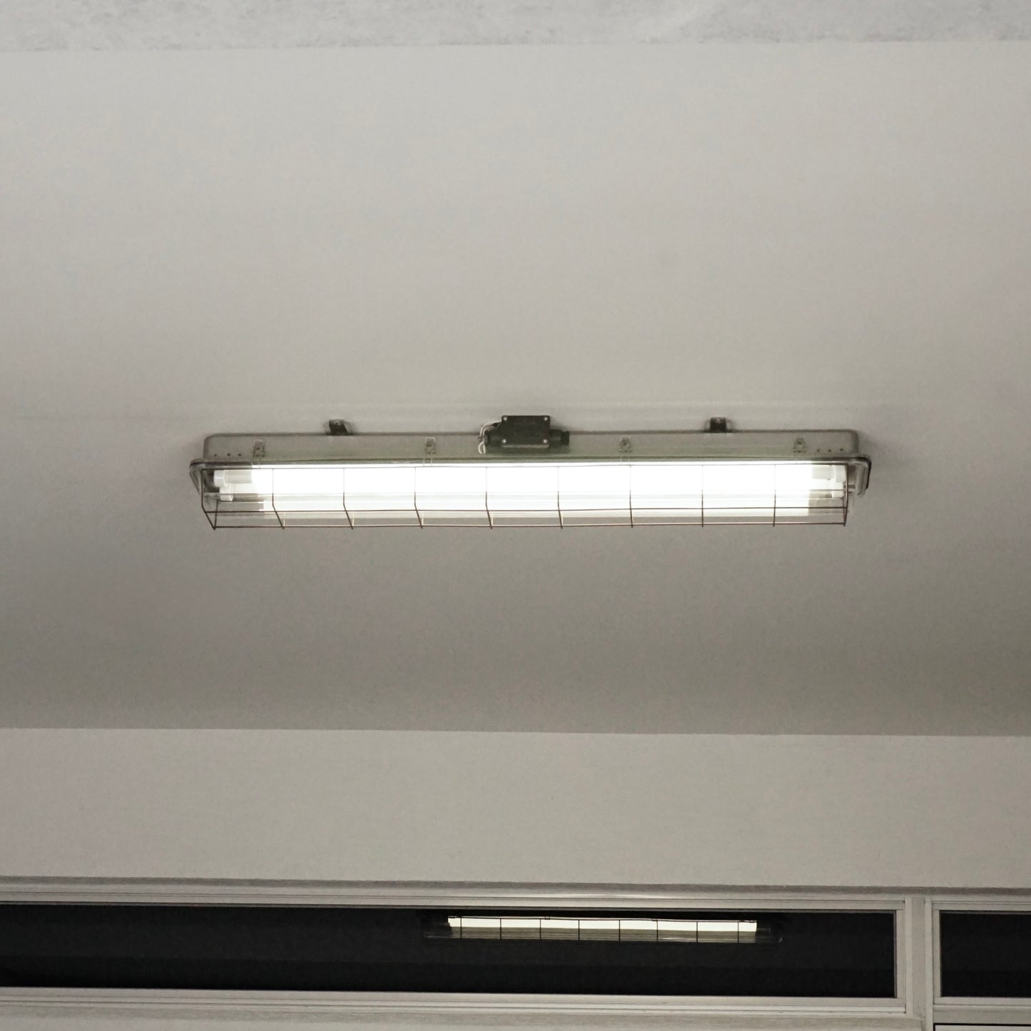 Industrial style fluorescent lamp-stainless steel color-4 feet/2 feet