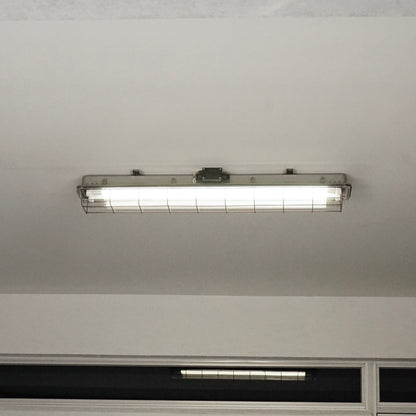 Industrial style fluorescent lamp-stainless steel color-4 feet/2 feet