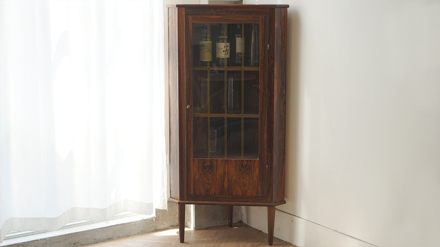 丹麥 玫瑰木 古典 轉角櫃