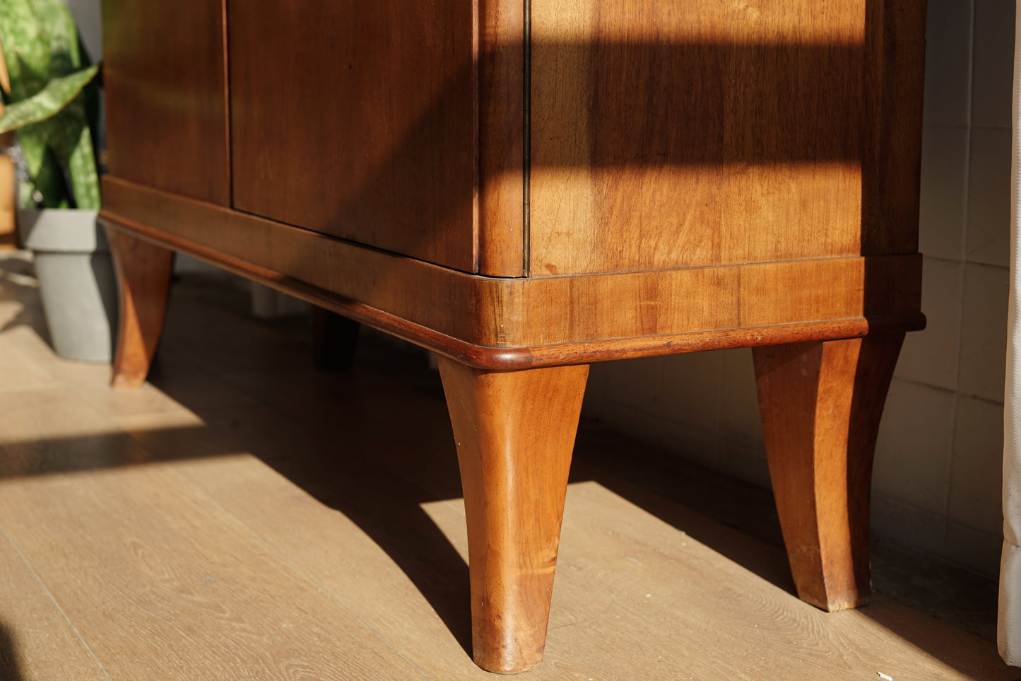 丹麥 桃花心木 雙門 玻璃 展示櫃