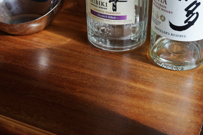 丹麥 桃花心木 雙門 玻璃 展示櫃