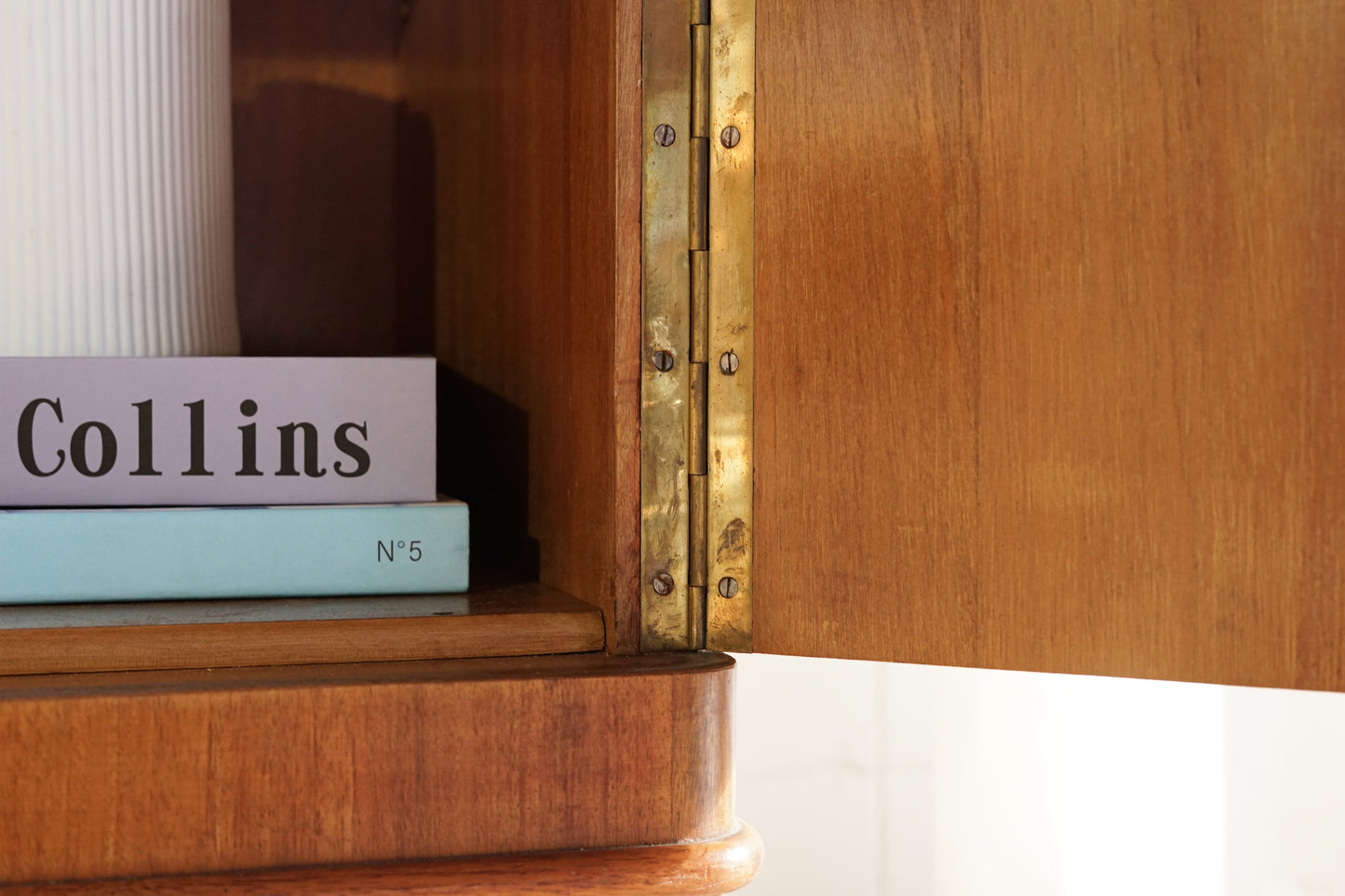 丹麥 桃花心木 雙門 玻璃 展示櫃