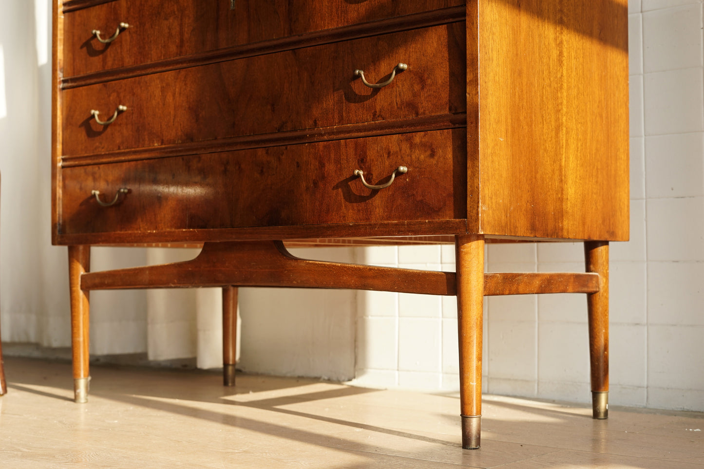 丹麥 桃花心木 掀門 書寫櫃