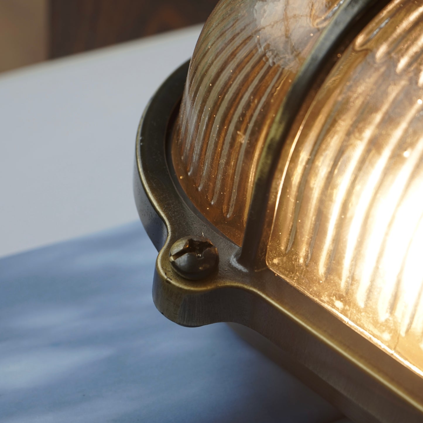 黃銅橢圓 Harbor 壁燈#古銅