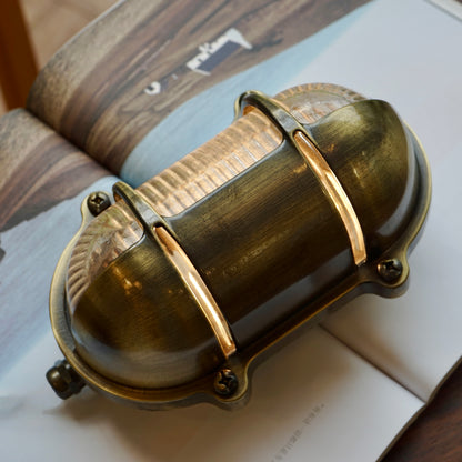 黃銅橢圓 Harbor 壁燈#古銅