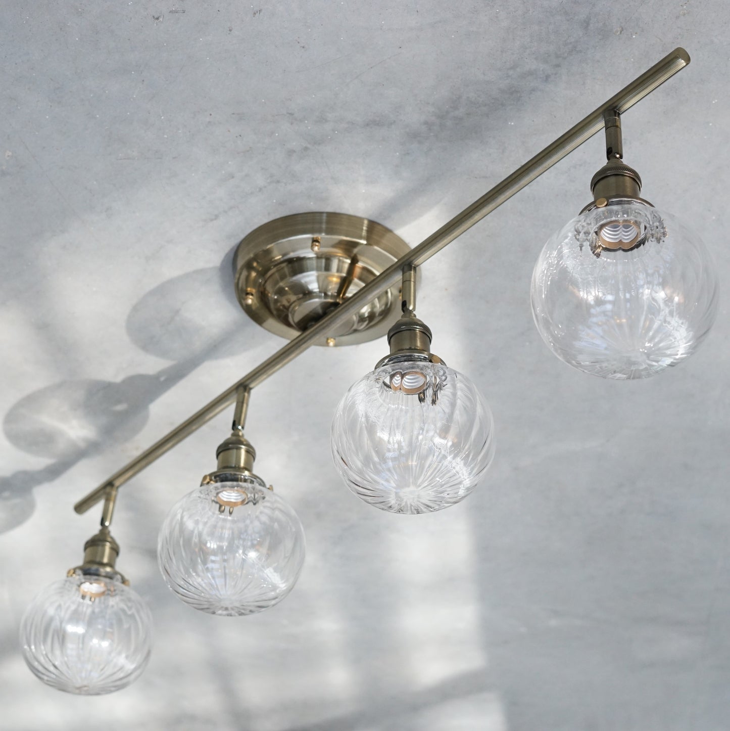 Classic glass ceiling lamp