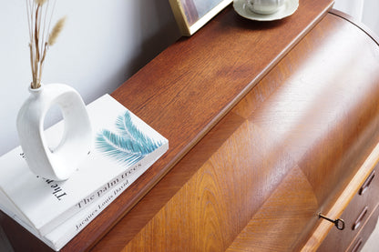 丹麥 Egon Ostergaard  柚木 半圓 寫字櫃