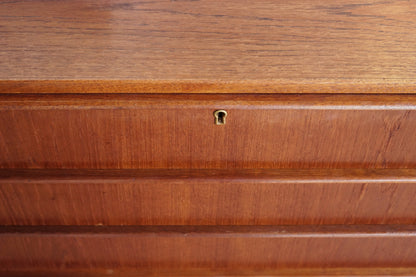 丹麥 柚木 經典 六抽 高斗櫃