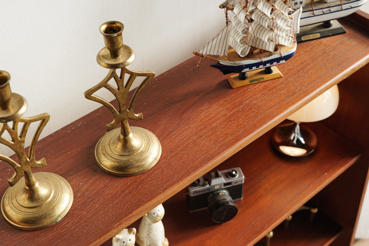 丹麥 柚木 經典 抽屜 高腳 高書櫃