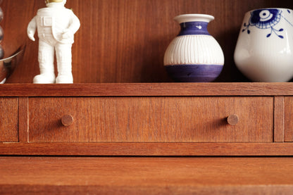 丹麥 柚木 經典 抽屜 高腳 高書櫃