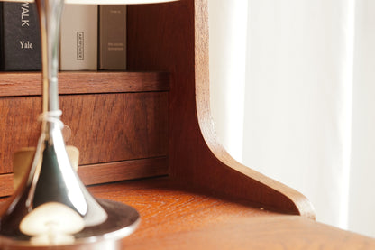 丹麥 柚木 經典 抽屜 高腳 高書櫃