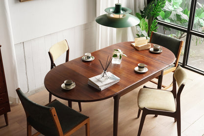 丹麥 玫瑰木 折葉 延伸餐桌