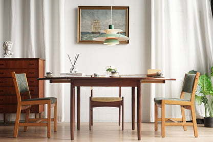 丹麥 玫瑰木 折葉 延伸餐桌