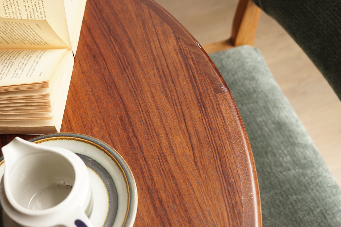 丹麥 玫瑰木 折葉 延伸餐桌