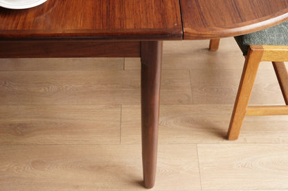 丹麥 玫瑰木 折葉 延伸餐桌