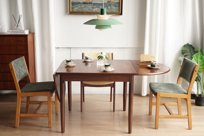 丹麥 玫瑰木 折葉 延伸餐桌