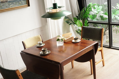 丹麥 玫瑰木 折葉 延伸餐桌
