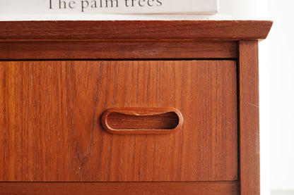 丹麥 柚木 中型 六抽屜 高櫃