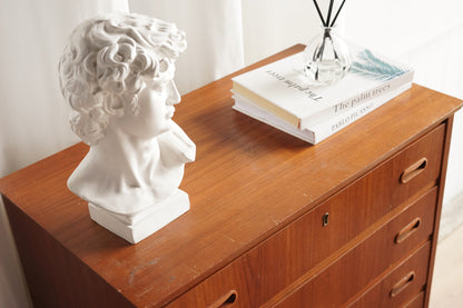 丹麥 柚木 中型 六抽屜 高櫃