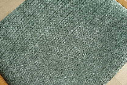 丹麥 Hans J. Wegner 橡木 綠布 無扶手 軟墊椅