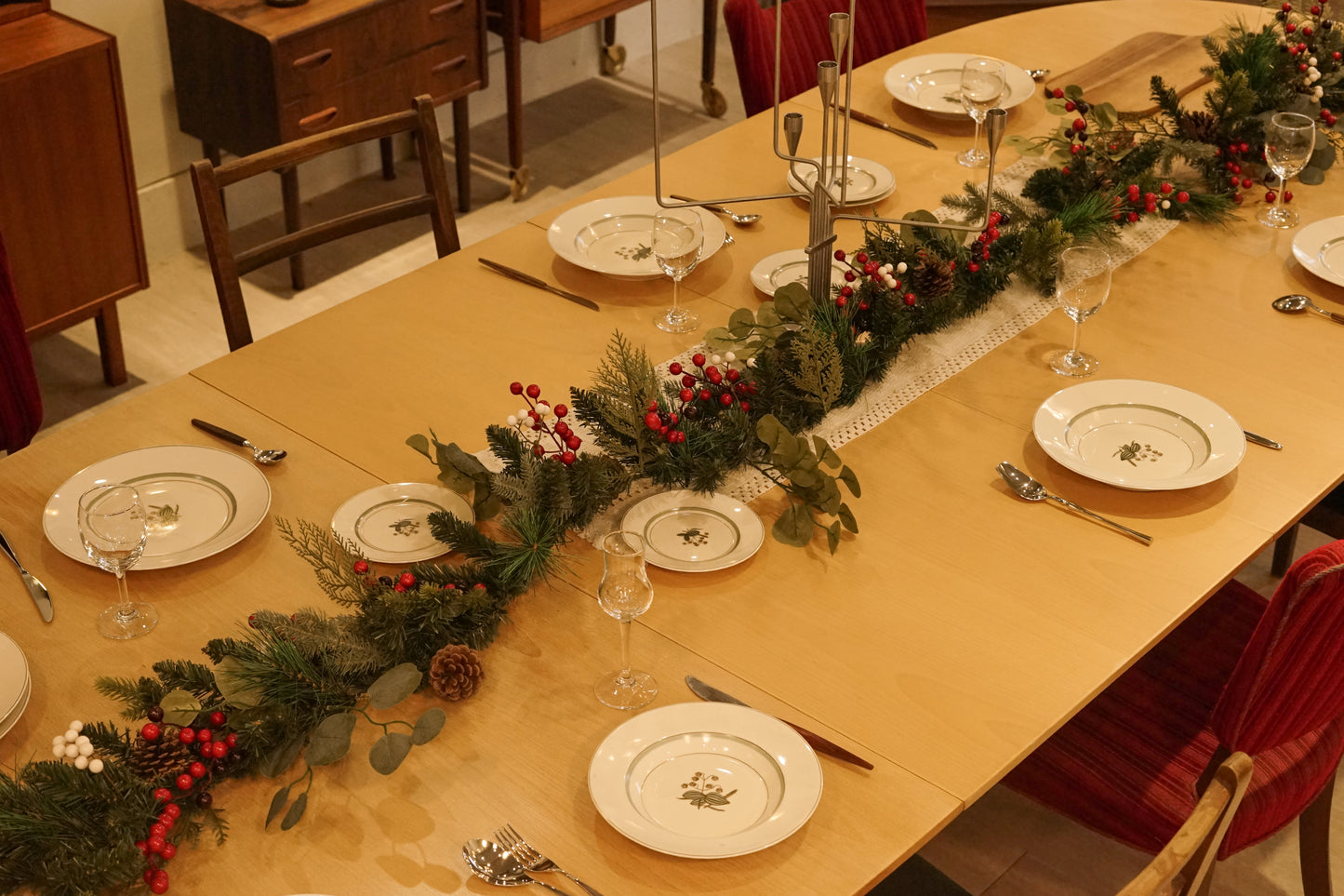 丹麥 Fritz Hansen 櫸木 超橢圓形 延伸 餐桌