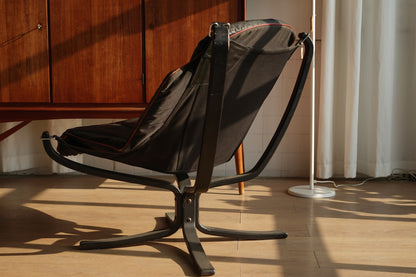 Falcon chair 獵鷹 黑色 皮革 休閒椅