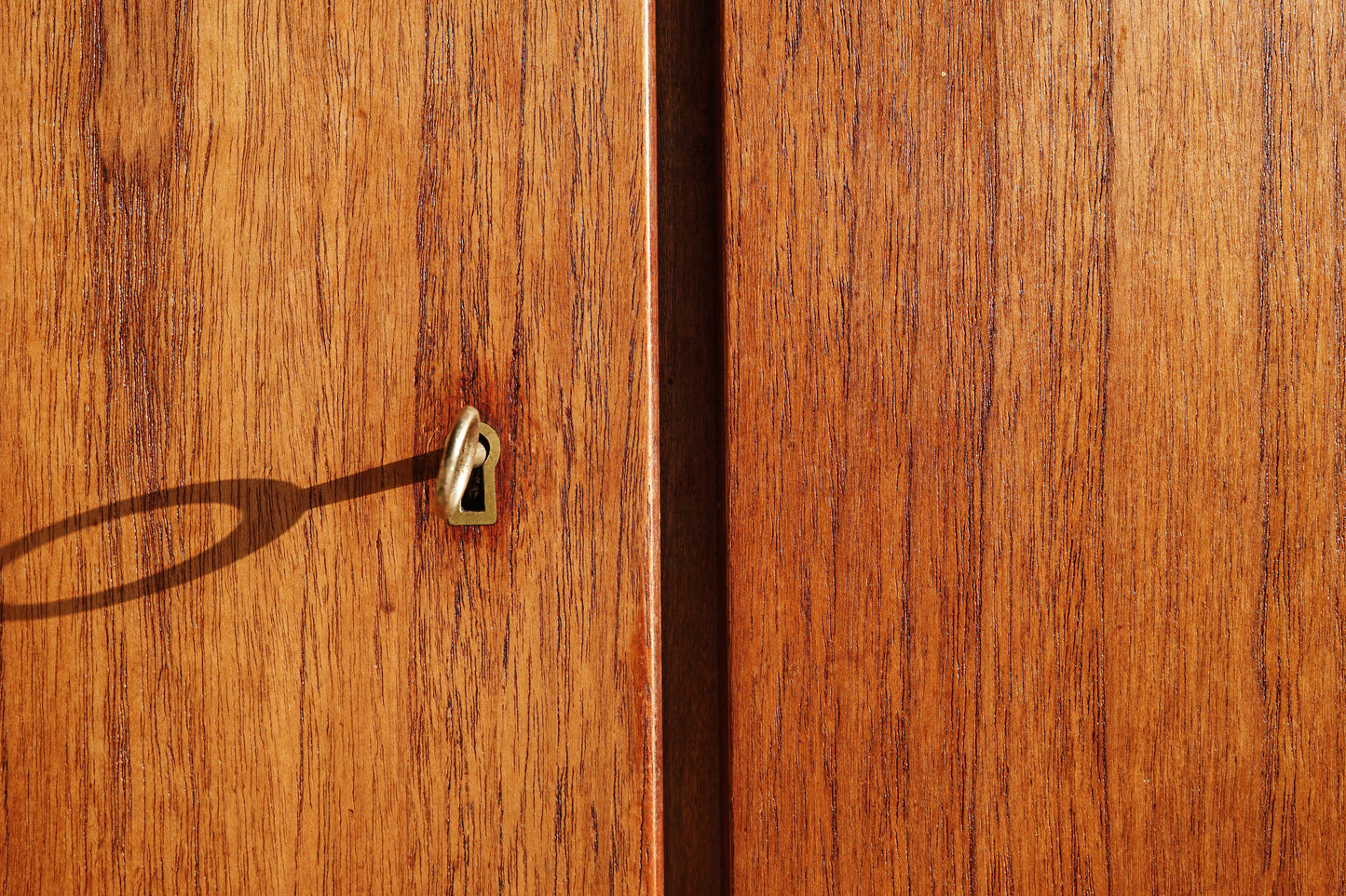 丹麥 柚木 三門 高腳 收納櫃 餐邊櫃