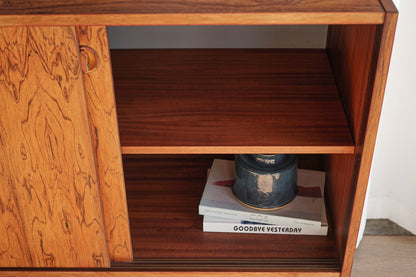 丹麥 玫瑰木 古典 雙滑門 矮櫃