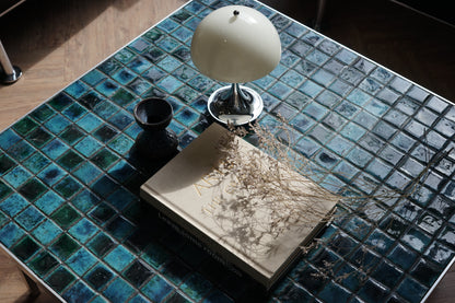 丹麥 湖水綠 磁磚 金屬 茶几 OLDANMARK