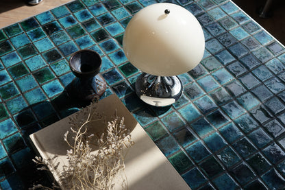 丹麥 湖水綠 磁磚 金屬 茶几 OLDANMARK