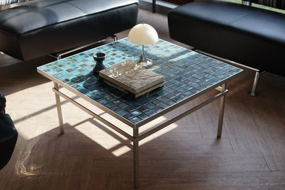 丹麥 湖水綠 磁磚 金屬 茶几 OLDANMARK