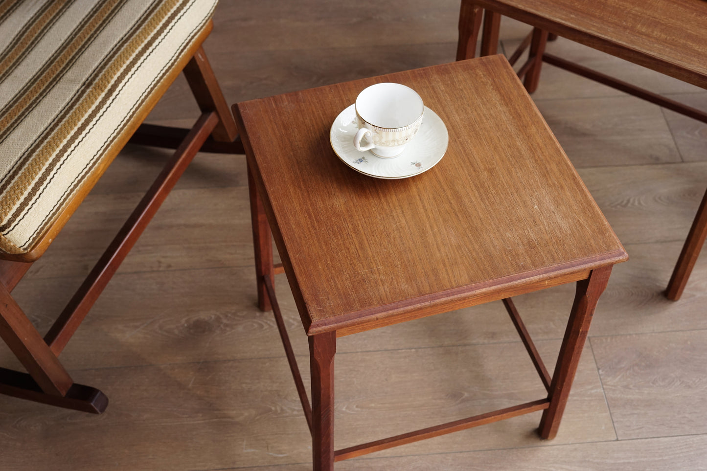 丹麥 柚木 雅緻 靈活收納 三連桌 OLDANMARK