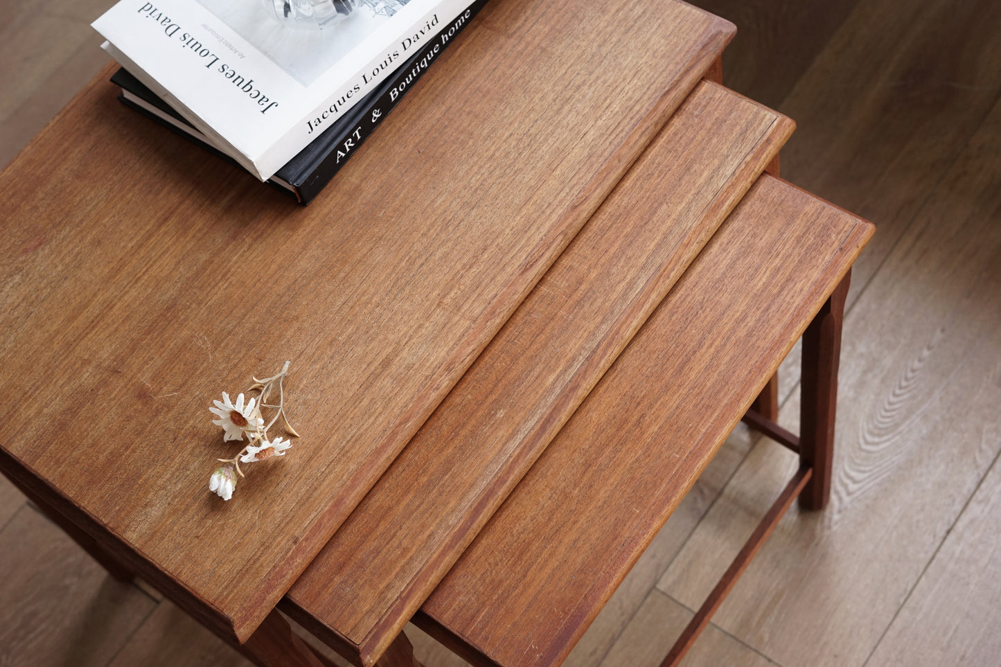 丹麥 柚木 雅緻 靈活收納 三連桌 OLDANMARK