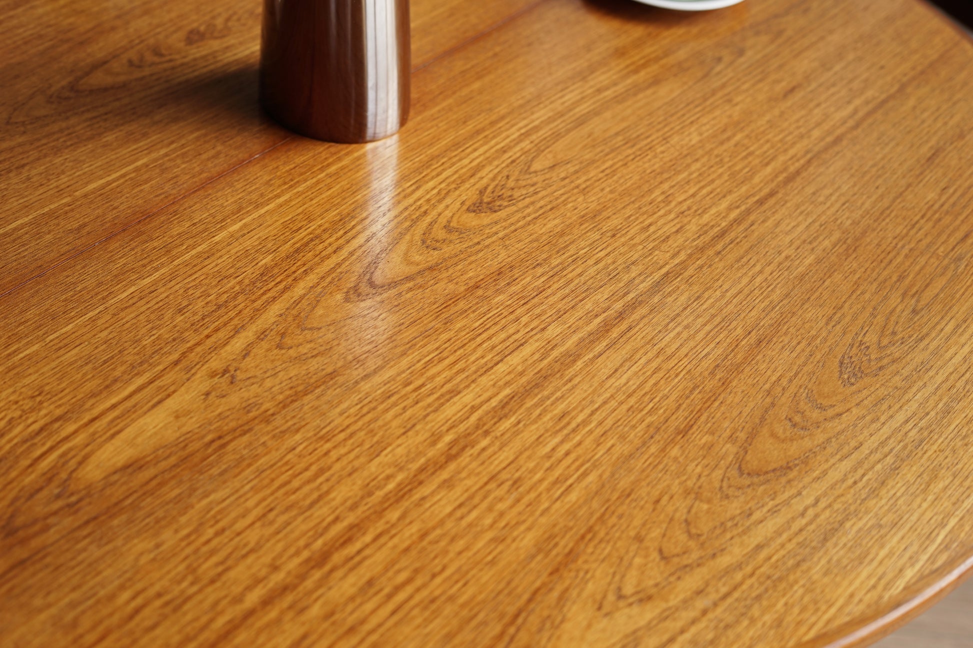 丹麥 柚木 圓形 雙板延伸 餐桌 OLDANMARK