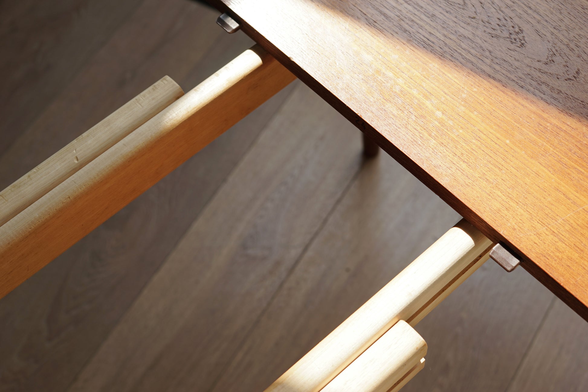 丹麥 柚木 圓形 雙板延伸 餐桌 OLDANMARK