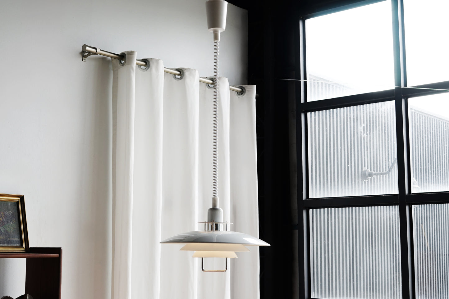 Belid Primus II 瑞典製 經典 伸縮 升降 白色 吊燈 OLDANMARK