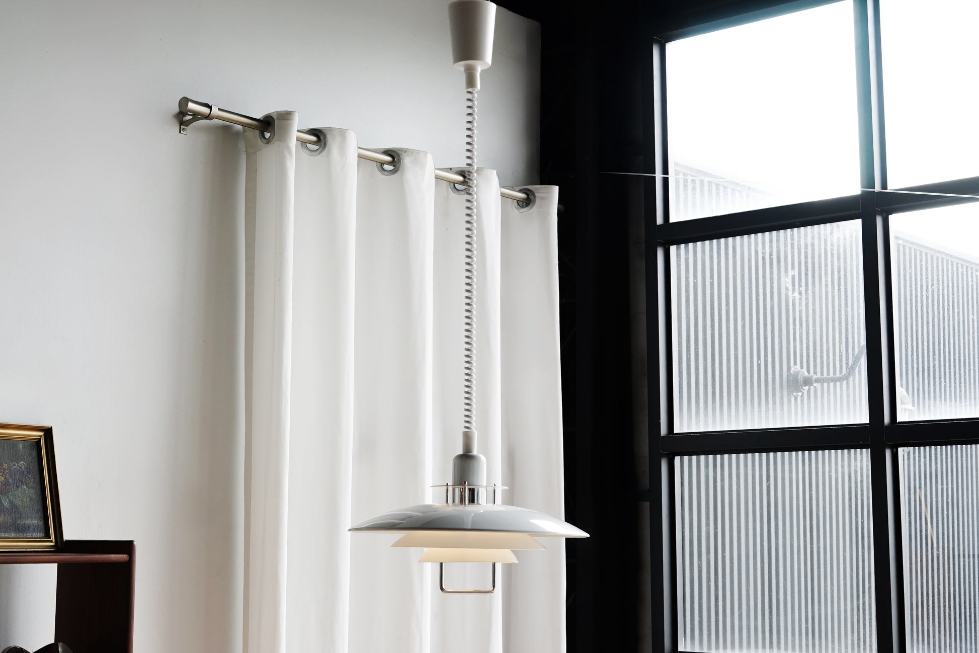 Belid Primus II 瑞典製 經典 伸縮 升降 白色 吊燈 OLDANMARK