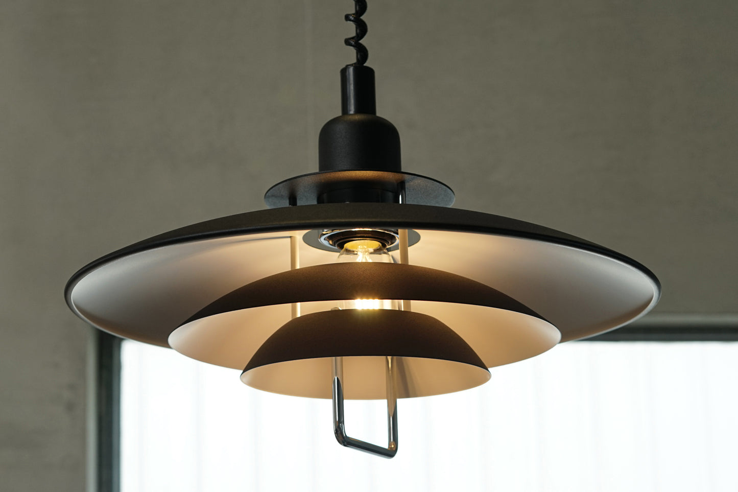 Belid Primus II 瑞典製 經典 伸縮 升降 黑色 吊燈 OLDANMARK