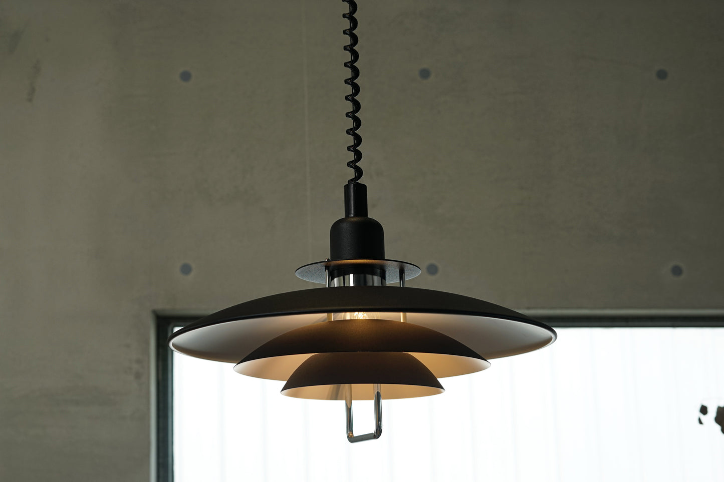 Belid Primus II 瑞典製 經典 伸縮 升降 黑色 吊燈 OLDANMARK